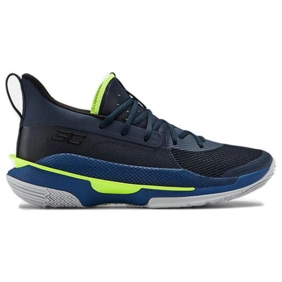 Under Armour Men's UA Curry 7 Basketball‎ Shoe 3021258-405 Blue Navy Sz 7.5